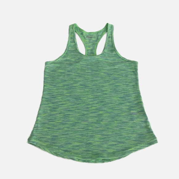 Zyia Active Mesh Tank Top Racerback Green Blue Size XS - Picture 1 of 8